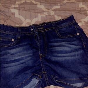 Classic Dark Blue Women's Jean Shorts